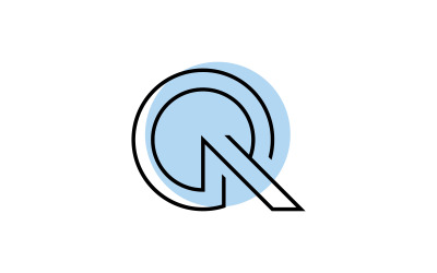 Diseño de icono de logotipo de letra Q V7