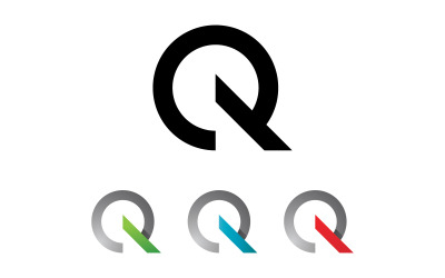 Projekt ikony logo litery Q V1