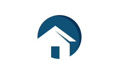 Projekt szablonu wektora logo nieruchomości i budowy domu V8