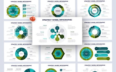 策略轮信息图表 PowerPoint 模板