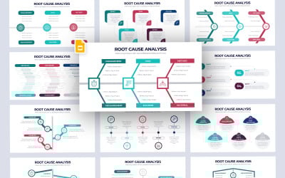 Google Slides-Vorlage für Infografik zur Ursachenanalyse