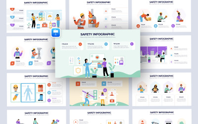 Modelo de Palestra de Infográfico de Vetor de Segurança