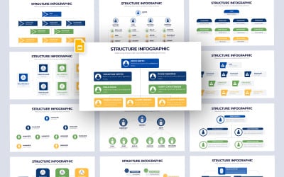 Szablon prezentacji Google Infografika struktury zespołu