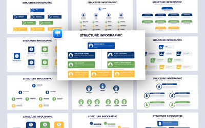 Teamstructuur Infographic Keynote-sjabloon