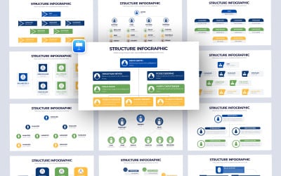 Teamstruktur-Infografik-Keynote-Vorlage
