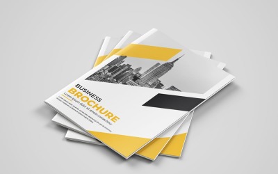 Diseño de plantilla de folleto de perfil de empresa corporativa y plantilla de folleto