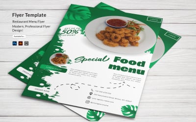 Cibule Food Flyer Design šablony