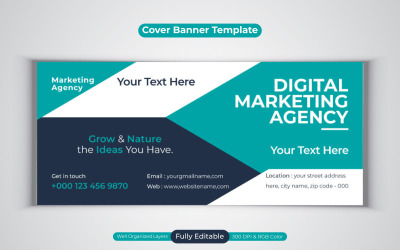 Digital Marketing Agency Social Media Banner For Facebook  Cover