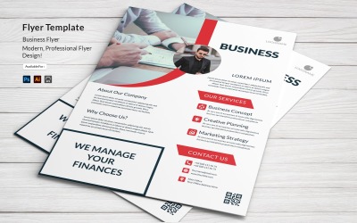 Flyer Design för Business Finance