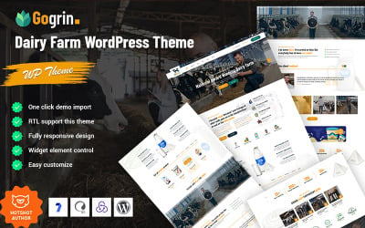 Gogrin - 农场乳制品 WordPress 主题