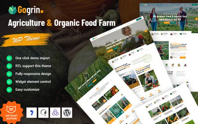 Gogrin - Tarım ve Organik Gıda WordPress Teması