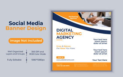Kreatywny pomysł Digital Marketing Agency Vector Design