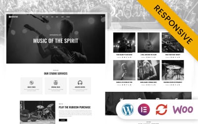 Musicvid - Música, Instrumentos e Artista Elementor WordPress Theme