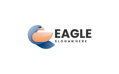 Bunte Logo-Vorlage mit Adler-Farbverlauf 1