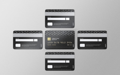 Carta di credito o carta di debito Mockup Modello PSD Vol 08