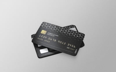 Carta di credito o carta di debito Mockup Modello PSD Vol 09