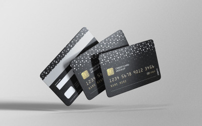Carta di credito o carta di debito Mockup Modello PSD Vol 10