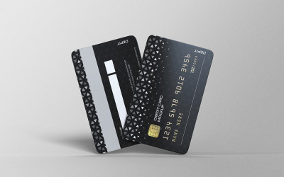Credit Card or Debit Card Mockup PSD Template Vol 20