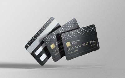 Creditcard- of betaalkaartmodel PSD-sjabloon Vol 10