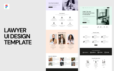 Designmall för advokat UI