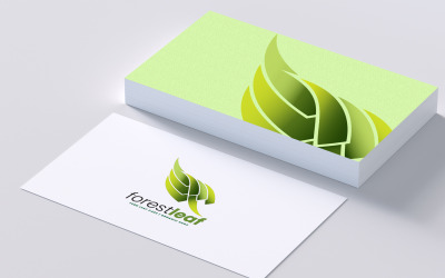 Logotipo de jardinería interior de hoja verde