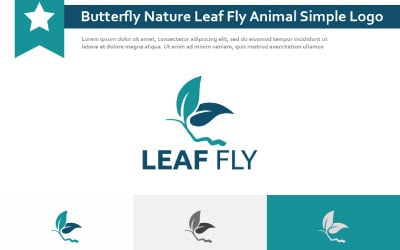 Vlinder Natuur Blad Vlieg Dier Eenvoudig Logo