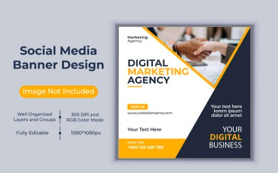 Digital Marketing Agency New Trendy Banner