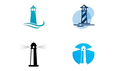 Licht huis Logo vector sjabloon V10