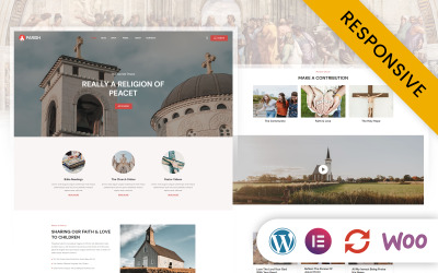 Parochie - Kerk en religie Elementor WordPress-thema