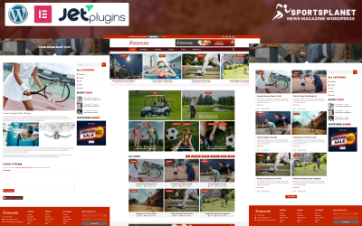 Sports Planet - тема WordPress для новостей и журналов