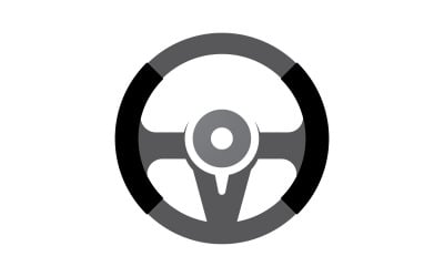 Autó kormánykerék logó illusztráció vektor V6
