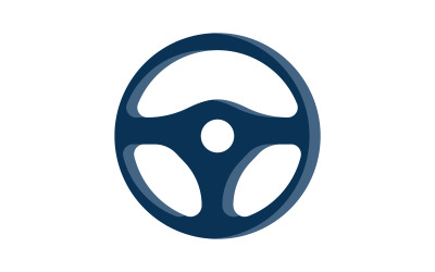 Auto-Lenkrad-Logo-Illustrationsvektor V2