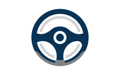 Auto-Lenkrad-Logo-Illustrationsvektor V5