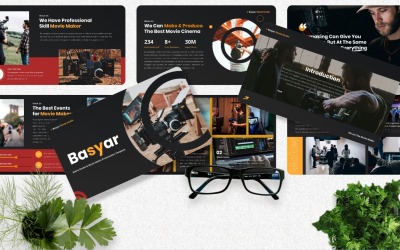 Basyar - 电影工作室Googleslide模板