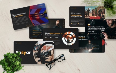 Basyar - Modèle PowerPoint de studio de cinéma
