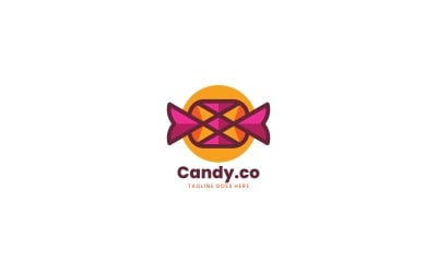 Bonbons Simple Mascotte Logo