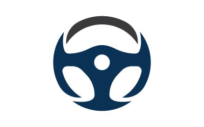 Car steering wheel logo illustration vector V1