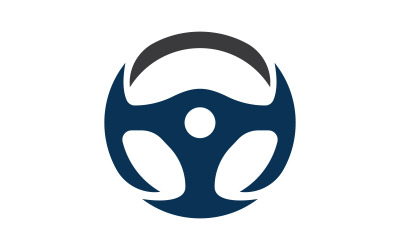 Coche volante logo ilustración vector V1