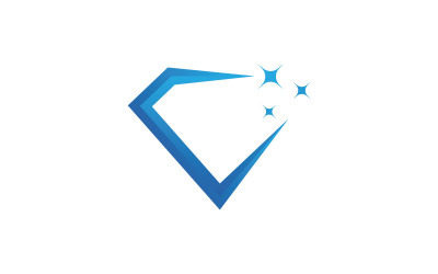 Diamant logo vector sjabloon V4
