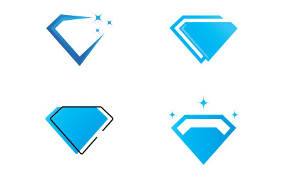 Plantilla de vector de logotipo de diamante V14