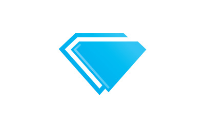 Plantilla de vector de logotipo de diamante V2