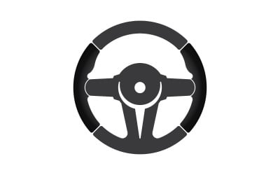 Vettore di illustrazione del logo del volante dell&amp;#39;auto V8