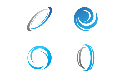 Círculo logo plantilla vector icono diseño V5