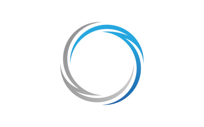 Círculo logo plantilla vector icono diseño V8
