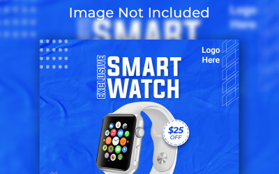 Exkluzív Smart Watch közösségi média bejegyzés