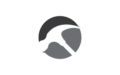 Marteau logo vector illustration design V7