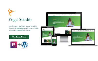 Yoga Studio Personalized WP Landing Page