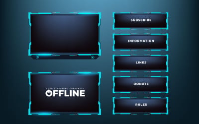 Gaming overlay frame template design