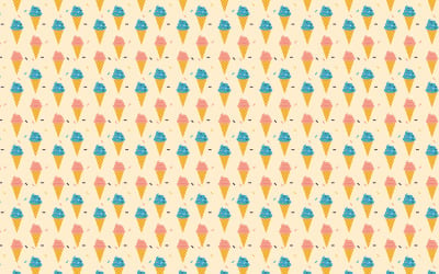Ice cream endless pattern background