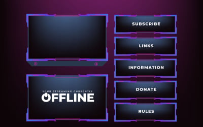 Live streaming screen border design
